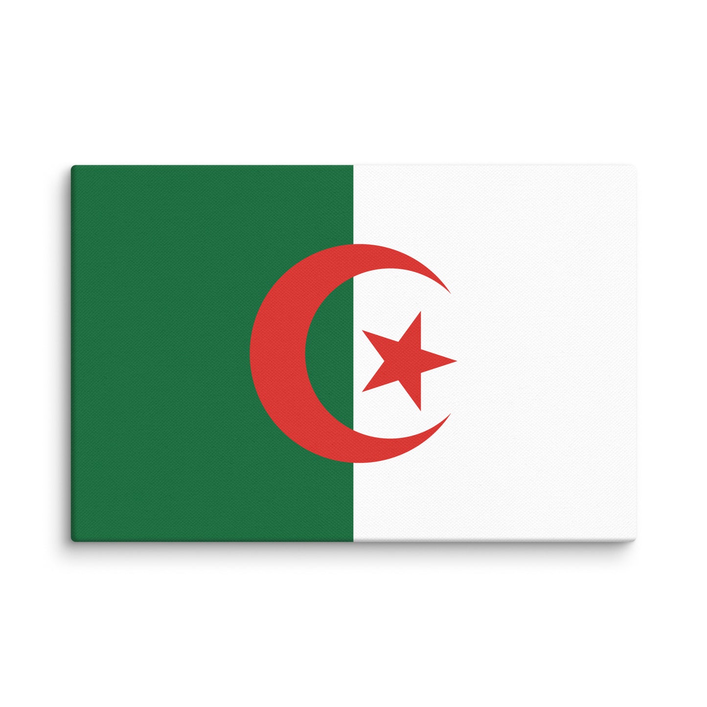 Algeria Flag _ علم الجزائر _ size 18x12" canvas print