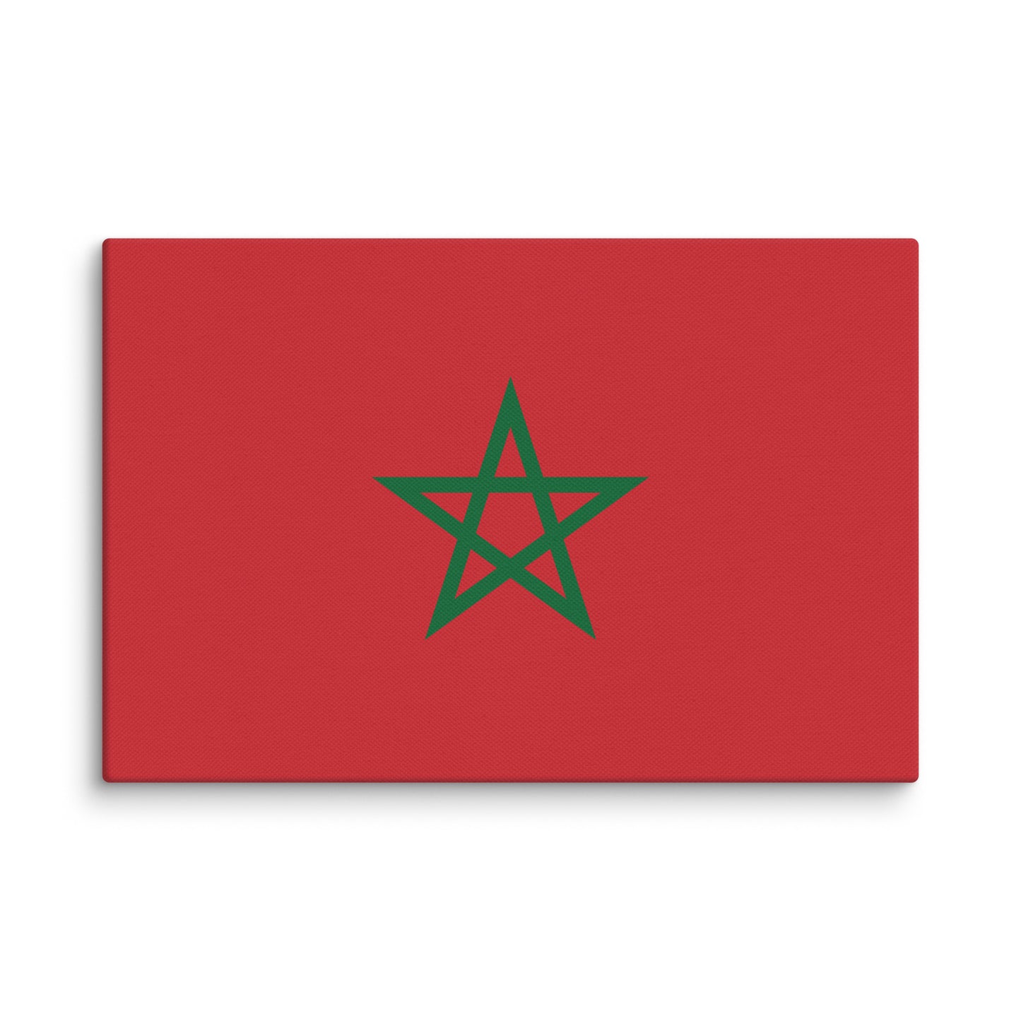 Morocco Flag _ علم المغرب _ size 18x12" canvas print