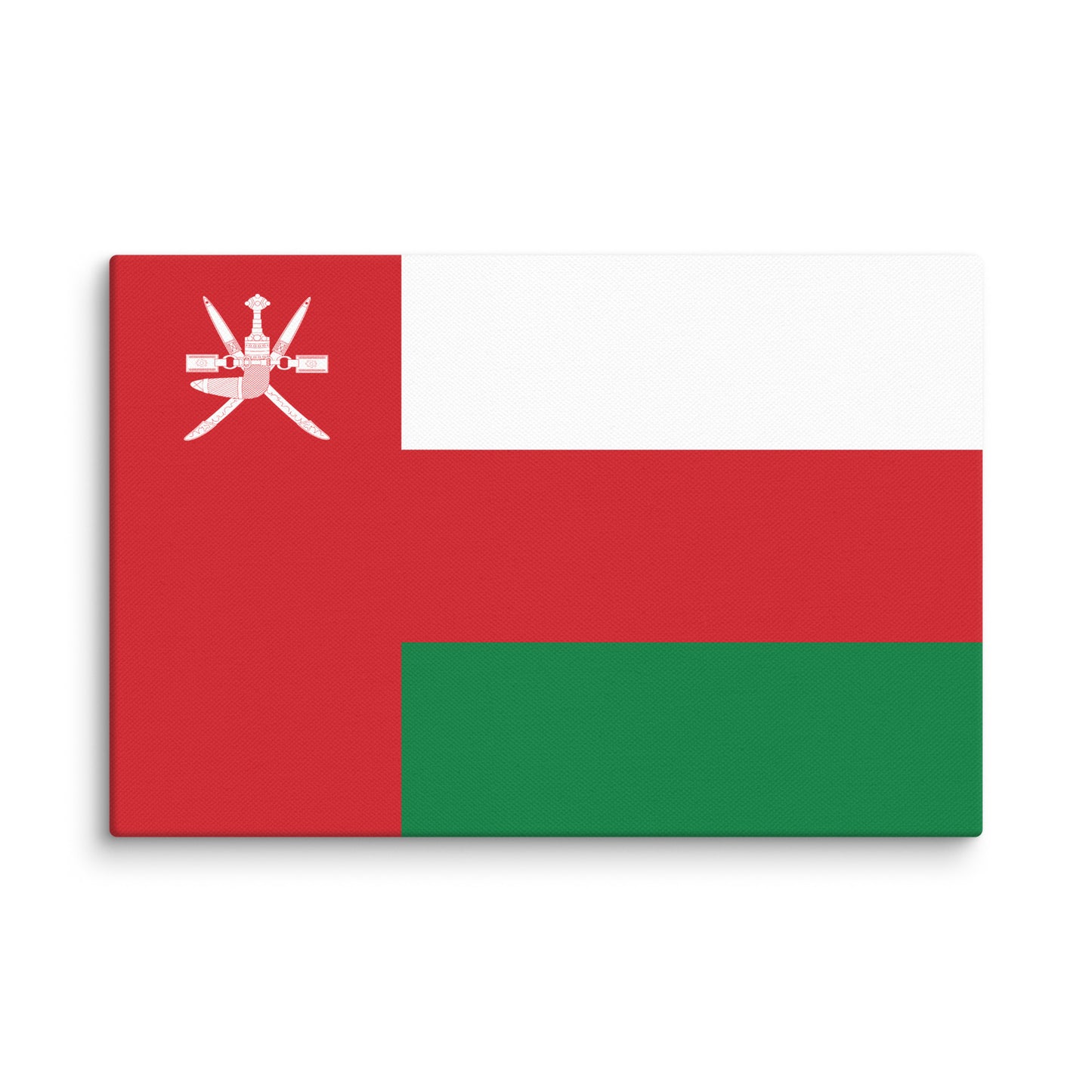 Oman Flag _ علم عمان _ size 18x12" canvas print