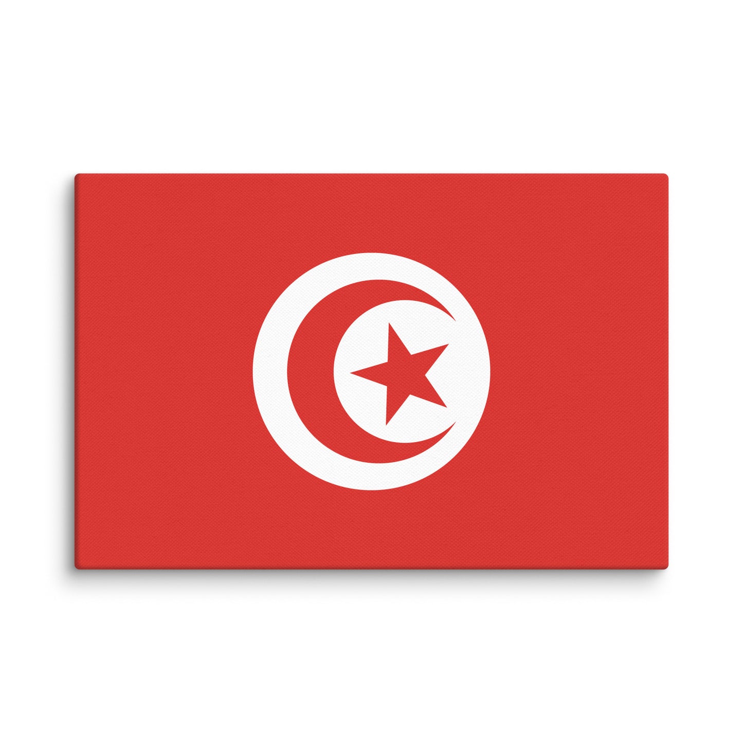Tunisia Flag _ علم تونس _ size 18x12" canvas print