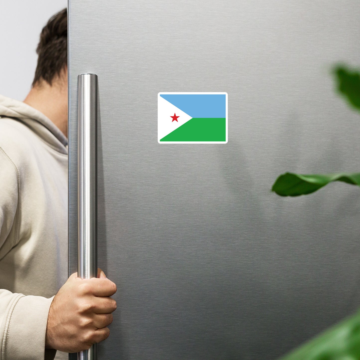 Djibouti Flag _ علم جيبوتي _ Magnet