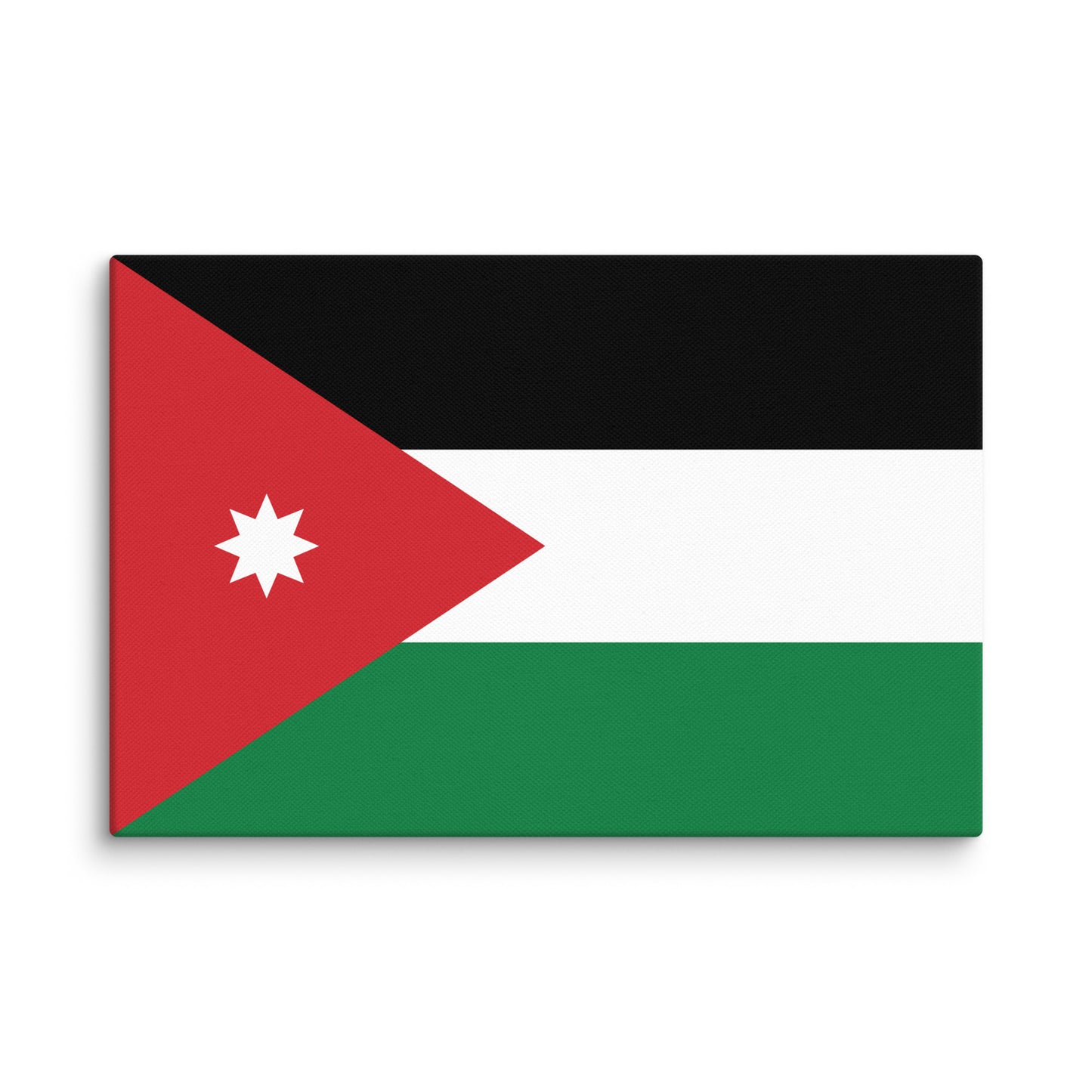 Jordan Flag _ علم الأردن _ size 18x12" canvas print