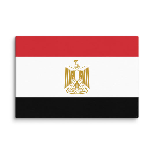 Egypt Flag _ علم مصر _ size 18x12" canvas print