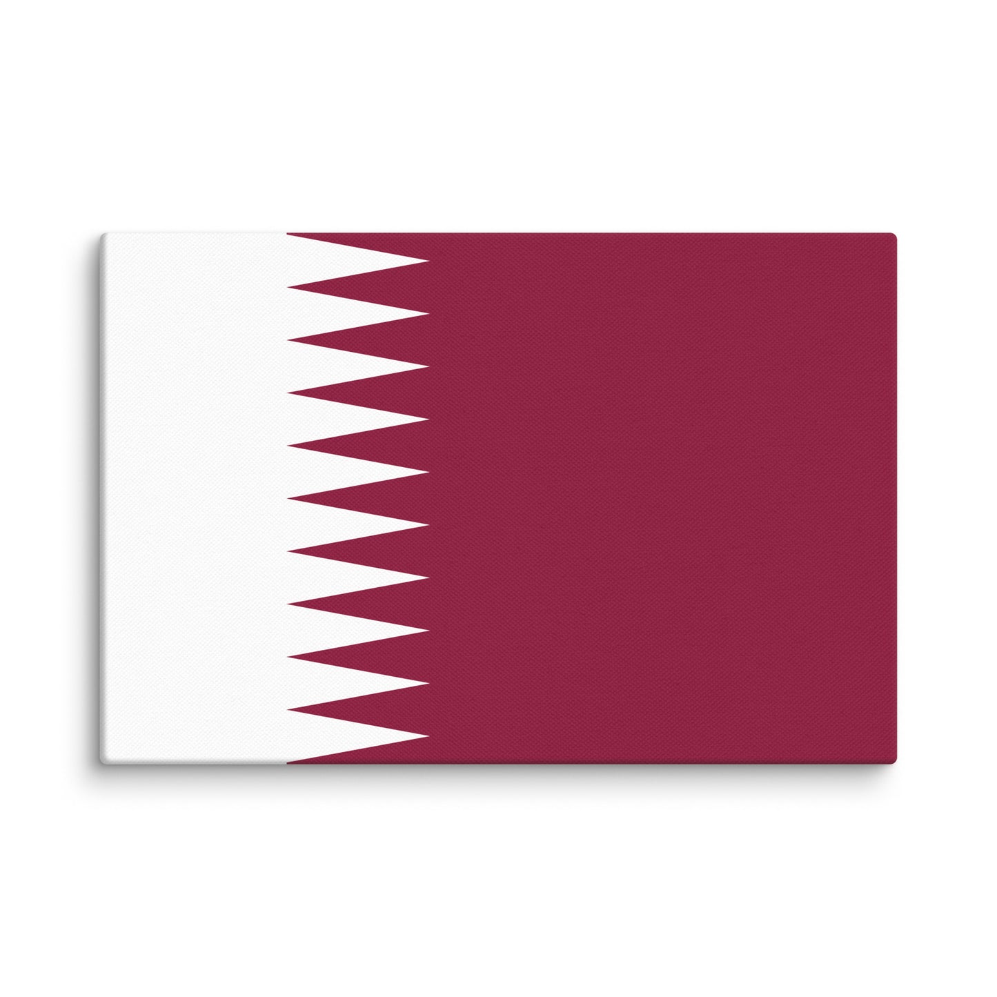 Qatar Flag _ علم قطر _ size 18x12" canvas print