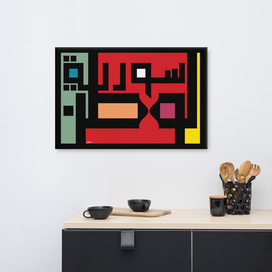 Syria the HourGlass of blood and soil - سوريا, ساعة الدم و التراب - CanvasCanvas Print