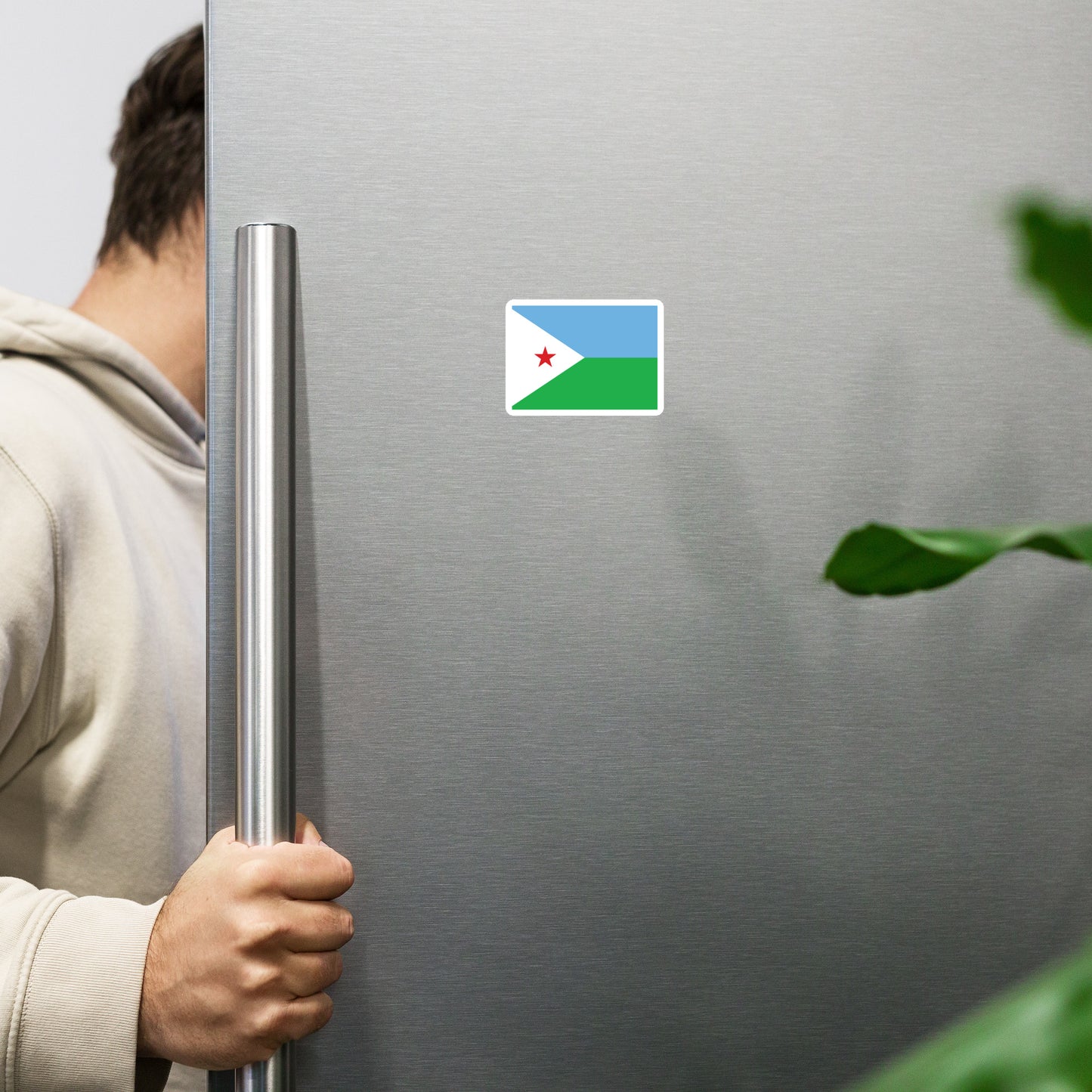 Djibouti Flag _ علم جيبوتي _ Magnet