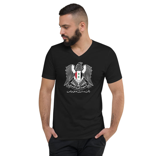 Abu Toni وطن شرف اخلاص special - Unisex Short Sleeve V-Neck T-Shirt