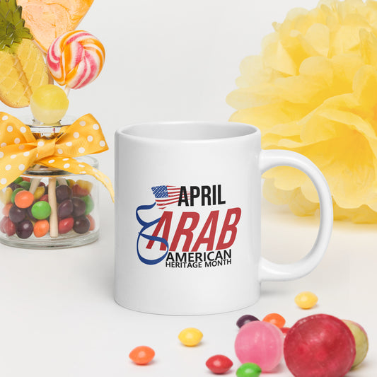 Arab American Heritage Month _ White glossy mug