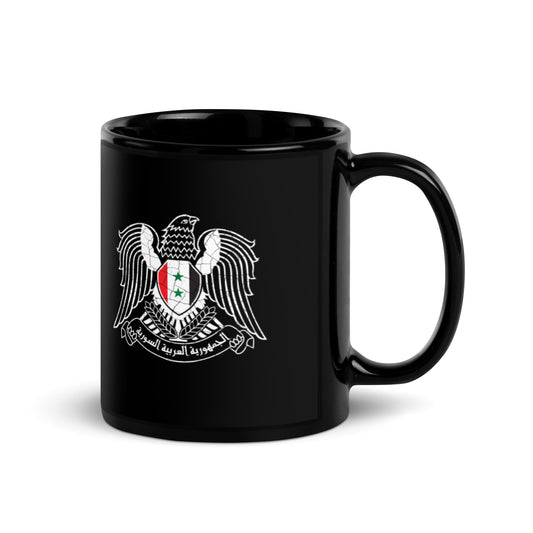 Syria Black Glossy Mug