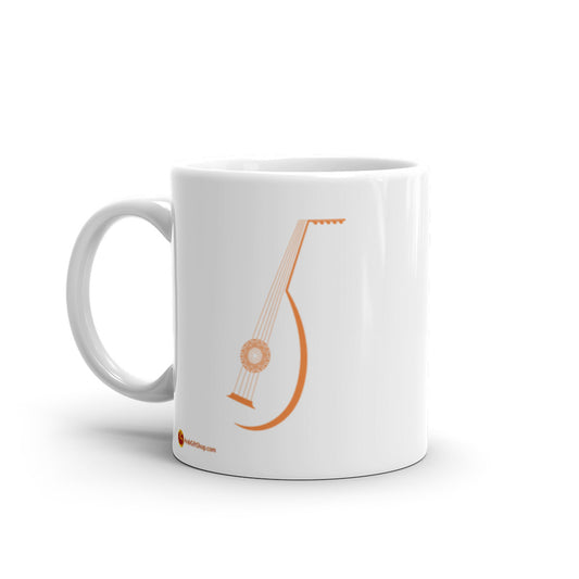 Oud Abstract Design White glossy mug