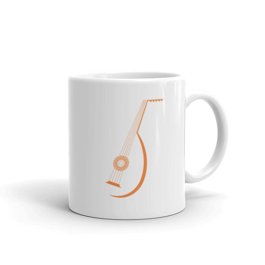 Oud Abstract Design White glossy mug